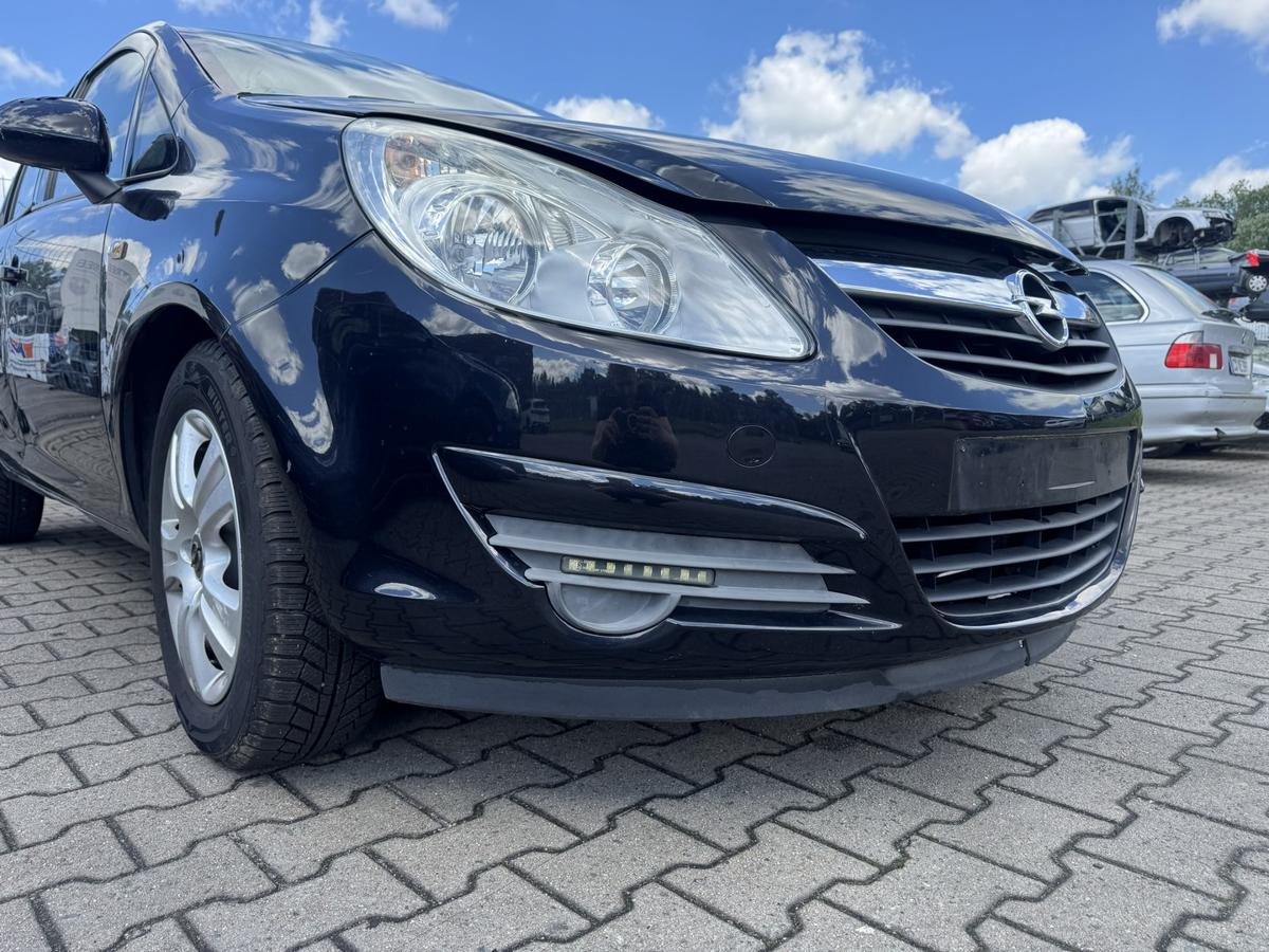 Opel Corsa D original Stossf&auml;nger Sto&szlig;stange vorne Z20R Saphirschwarz Metallic Bj.2008